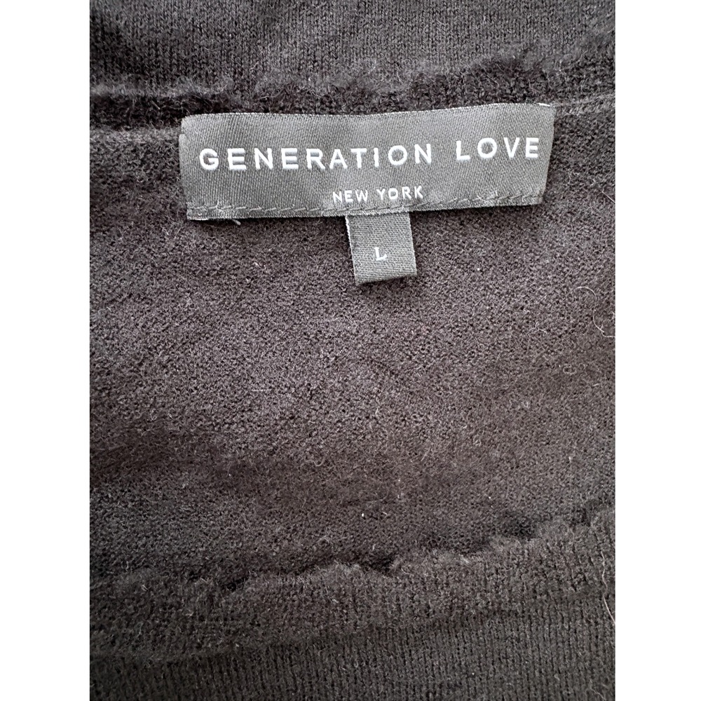 Generation Love Black Cashmere BOSS Sweater, Large, Flawed But Fabulous, READ - Picture 6 of 11